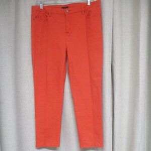 NYDJ Not Your daughters jeans salmon orange stretch shaper pants